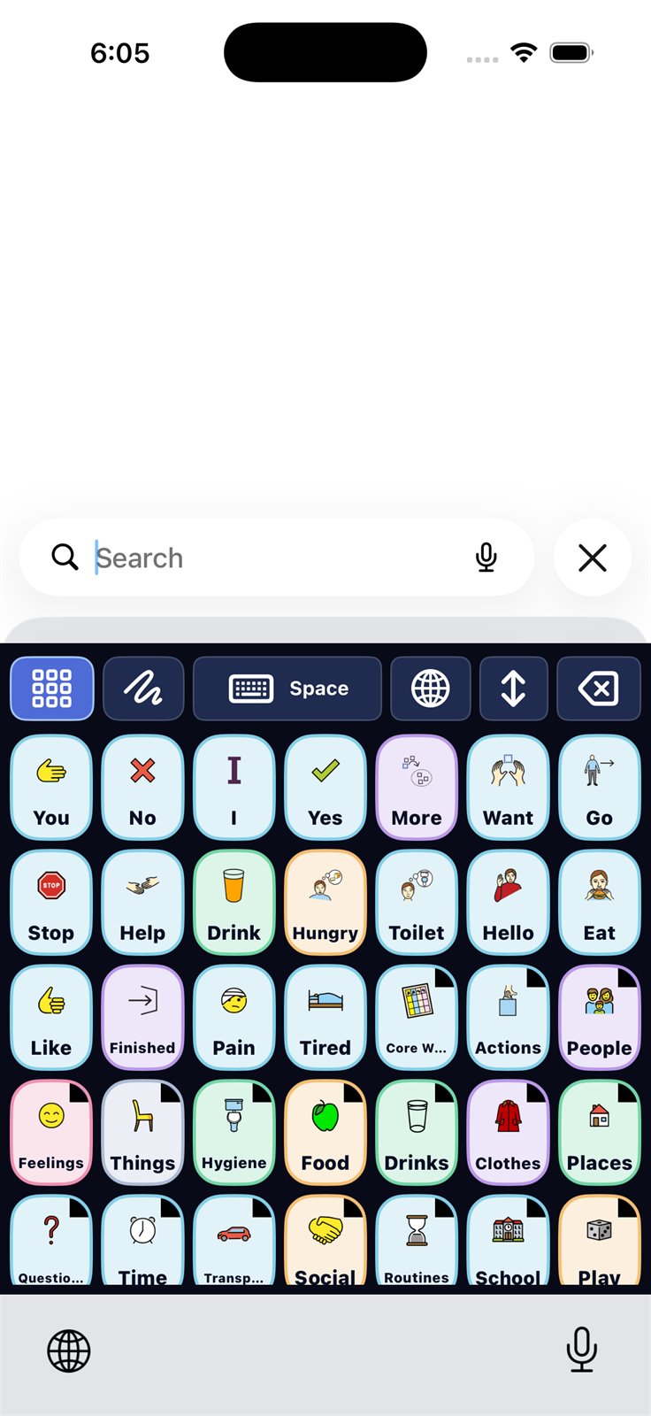 ETalken visual board keyboard